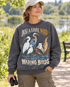 Wading Birds Just A Little Wild Graphic Sweatshirt