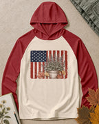 UPF 50+ American Flag Patriotic Potted Herb Sun Hoodie for garden and nature lovers – product image 5