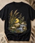 100% Cotton American Goldfinch Bird Watching T-Shirt for birdwatching enthusiasts – product image 1