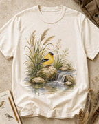 100% Cotton American Goldfinch Bird Watching T-Shirt for birdwatching enthusiasts – product image 3
