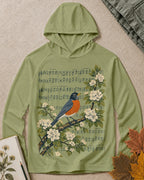 UPF 50+ American Robin Blossom Music Birdwatching Sun Hoodie for birdwatching enthusiasts – product image 5