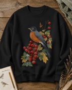 American Robin Red Currant Autumn Birdwatching Sweatshirt for birdwatching enthusiasts – product image 5