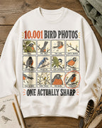 Funny Bird Photography Robin Graphic Crewneck Sweatshirt