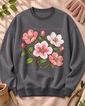 Blossom Branch Garden Floral Graphic Sweatshirt