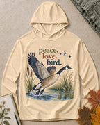 UPF 50+ Goose Taking Flight Wetland Sun Protection Hoodie