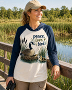 UPF 50+ Goose Nesting Family Wetland Sun Protection Hoodie
