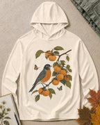 UPF 50+ Eastern Bluebird Orange Tree Sun Hoodie for birdwatching enthusiasts – product image 5