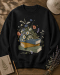Wildflower Books Vintage Botanical Garden Reader Sweatshirt