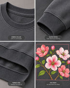 Blossom Branch Garden Floral Graphic Sweatshirt