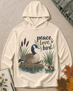UPF 50+ Goose Nesting Family Wetland Sun Protection Hoodie for birdwatching enthusiasts – product image 6
