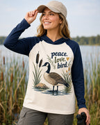 UPF 50+ Goose Wetland Birdwatching Sun Protection Hoodie for birdwatching enthusiasts – product image 2