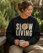 Slow Living Potted Herb Botanical Gardening Sweatshirt