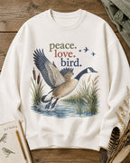 Goose Taking Flight Wetland Water Bird Sweatshirt