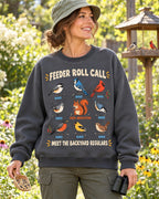 Feeder Roll Call Backyard Birds Graphic Sweatshirt