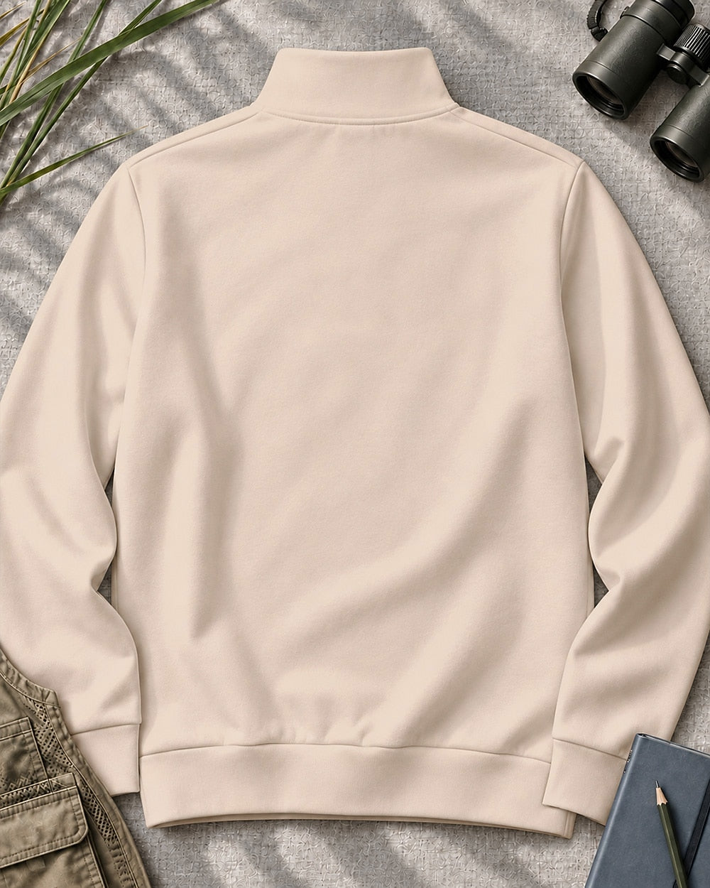 Backyard Birds My Type Feathers UPF50+ Spandex Quarter-Zip Stretch Sweatshirt