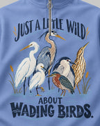 Wadina Birds Just A Little Wild UPF50+ Spandex Quarter-Zip Stretch Sweatshirt