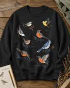 Spring Backyard Birdwatching Songbirds Graphic Sweatshirt