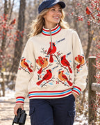 Cardinal What Cheer Winter UPF50+ Spandex Quarter-Zip Stretch Sweatshirt