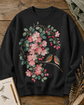 American Robin Pair Apple Blossom Backyard Bird Watching Sweatshirt