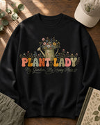 Watering Can Wildflower Plant Lady Gardening Sweatshirt
