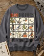 Funny Bird Photography Robin Graphic Crewneck Sweatshirt