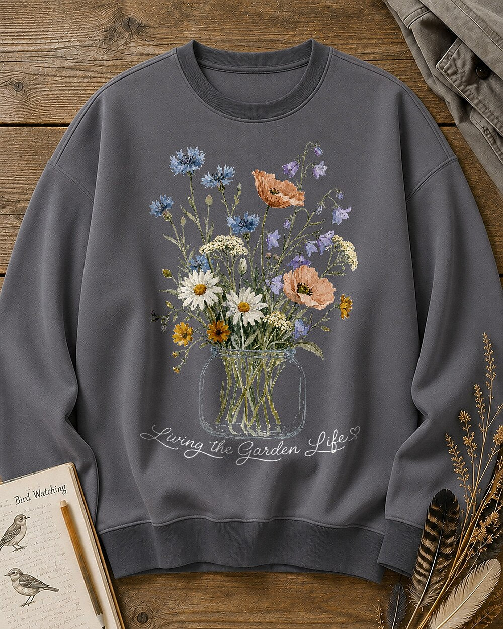 Wildflower Bouquet Botanical Living Garden Life Sweatshirt