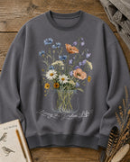 Wildflower Bouquet Botanical Living Garden Life Sweatshirt