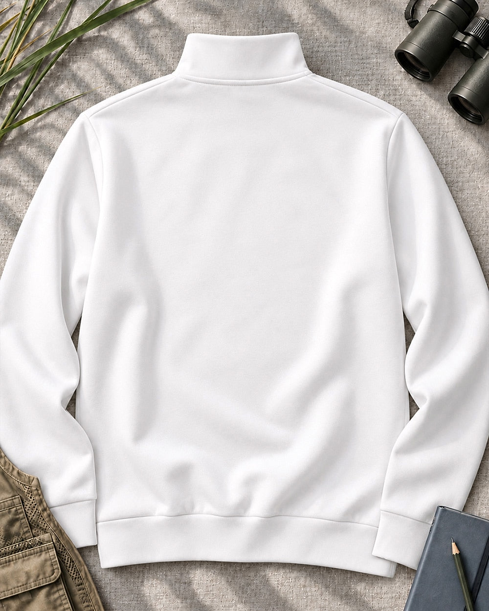 Heron Egret Kingfisher Water Birds UPF50+ Spandex Quarter-Zip Stretch Sweatshirt