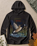 UPF 50+ Goose Taking Flight Wetland Sun Protection Hoodie