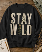 Stay Wild Wildflower Vintage Botanical Garden Sweatshirt