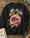 American Robin Nesting Rose Flower Birdwatching Sweatshirt