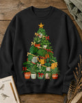 Potted Snake Plant Christmas Tree Gardening Sweatshirt for garden and nature lovers – product image 6