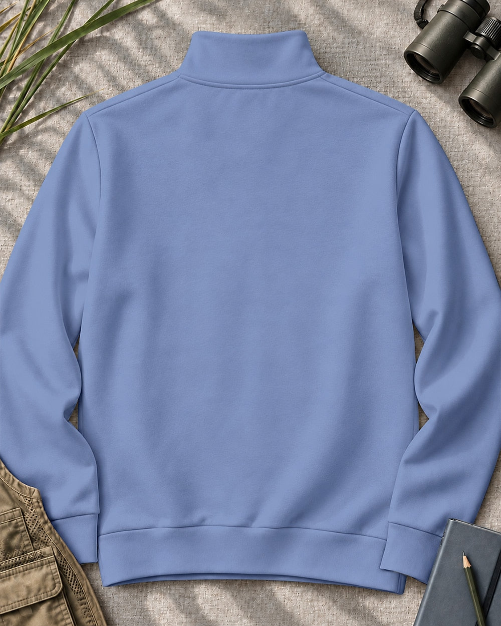 Wadina Birds Just A Little Wild UPF50+ Spandex Quarter-Zip Stretch Sweatshirt