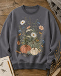 Pumpkin Wildflower Autumn Harvest Country Garden Sweatshirt for garden and nature lovers – product image 5