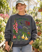 Poison Garden Botanical Floral Graphic Sweatshirt