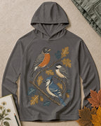 UPF 50+ Robin Blue Jay Oak Birdwatching Sun Hoodie for birdwatching enthusiasts – product image 6