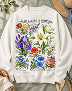 Lanquage of Flowers Botanical Garden Graphic Sweatshirt