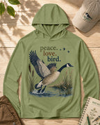 UPF 50+ Goose Taking Flight Wetland Sun Protection Hoodie