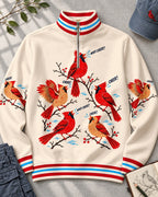 Cardinal What Cheer Winter UPF50+ Spandex Quarter-Zip Stretch Sweatshirt