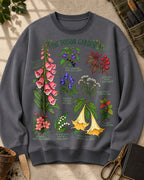 Poison Garden Botanical Floral Graphic Sweatshirt