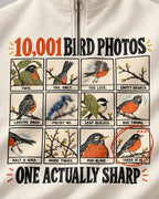 Funny Bird Photography Robin UPF50+ Spandex Quarter-Zip Stretch Sweatshirt