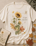 100% Cotton Vintage Country Sunflower T-Shirt for garden and nature lovers – product image 3