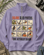 Funny Bird Photography Robin UPF50+ Spandex Quarter-Zip Stretch Sweatshirt