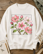 Blossom Branch Garden Floral Graphic Sweatshirt