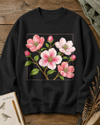 Blossom Branch Garden Floral Graphic Sweatshirt